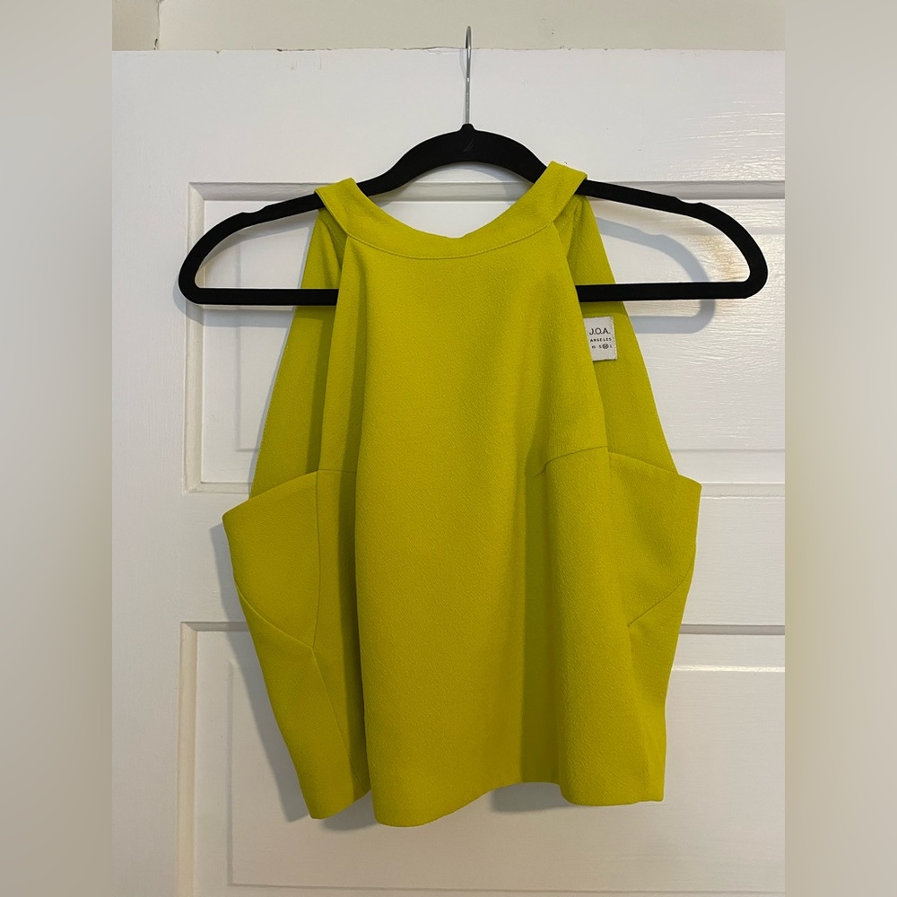 J.O.A. Chartreuse Halter Top